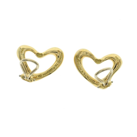 Tiffany & Co. 18K Elsa Peretti Heart Earrings - Picture 5 of 7